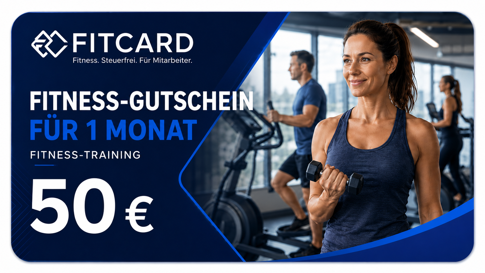 FitCard – Fitness-Gutschein 50 € für 1 Monat